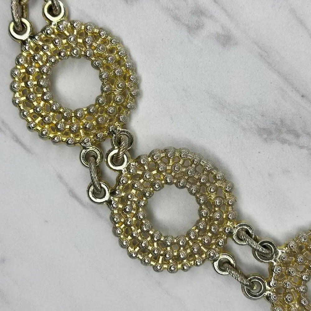Vintage Chunky Gold Tone Chain Belt OS ✨